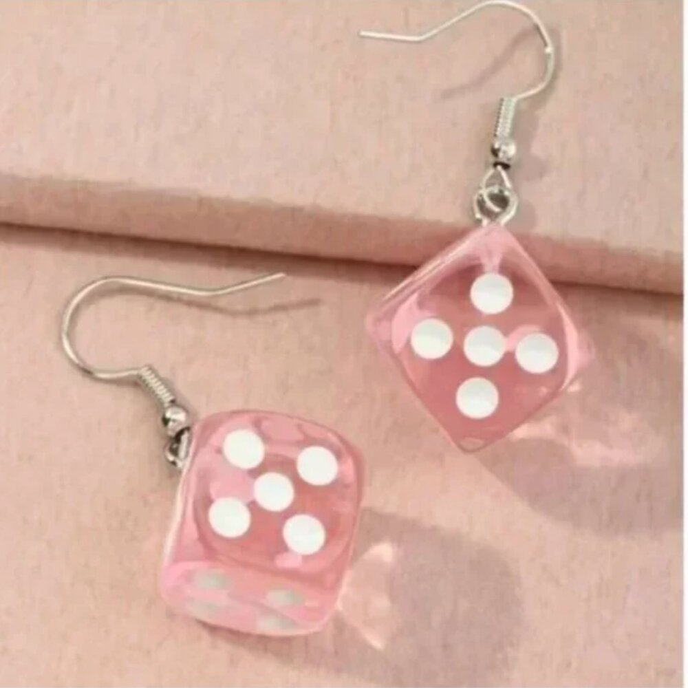 ⭐️✨ FREE Dice Game Drop Boho Modern Minimal Art Deco Hip Peasant Dangle Earrings